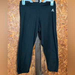 Adidas women black small leggings
